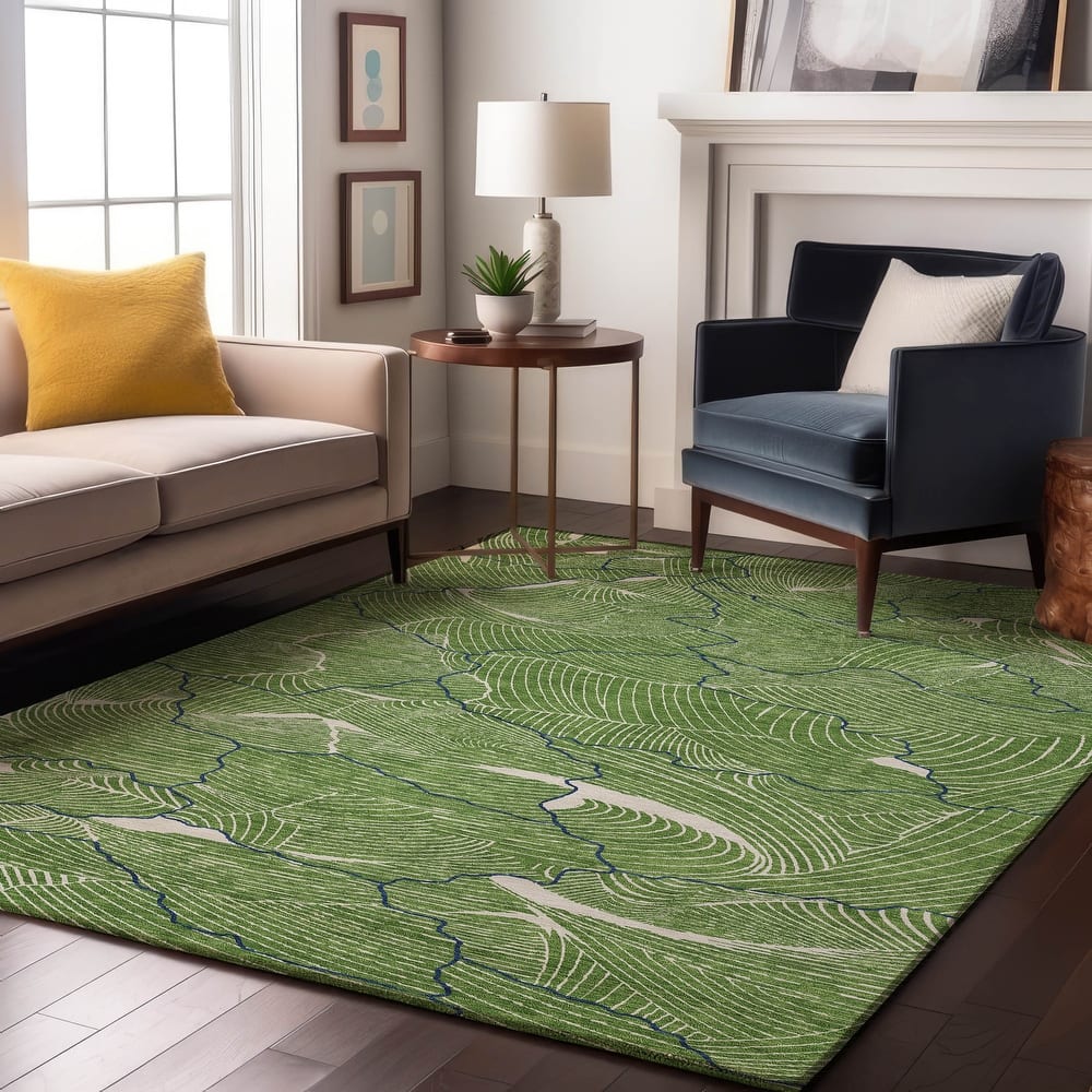 Premium Washable Super Soft Contemporary Puzzle Mayfield Rug
