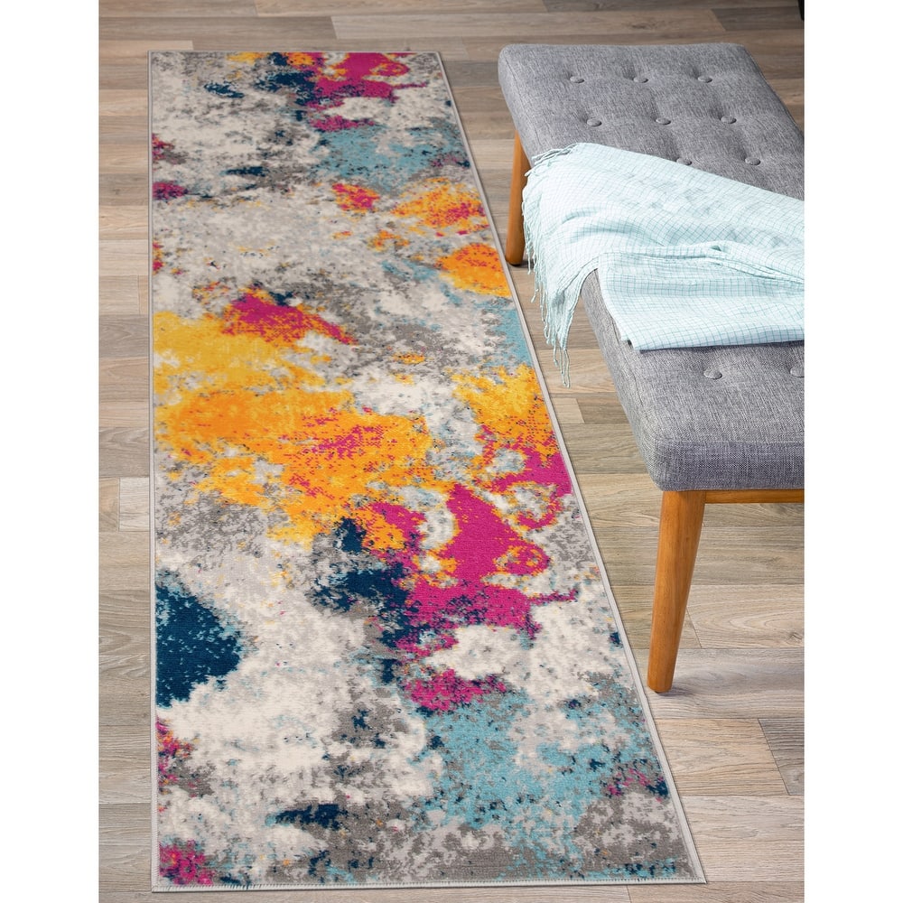 World Rug Gallery Abstract Contemporary Area Rug