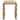 SEI Furniture Barney Wavy Wood Accent Table - 16"W x 12"D x 19"H