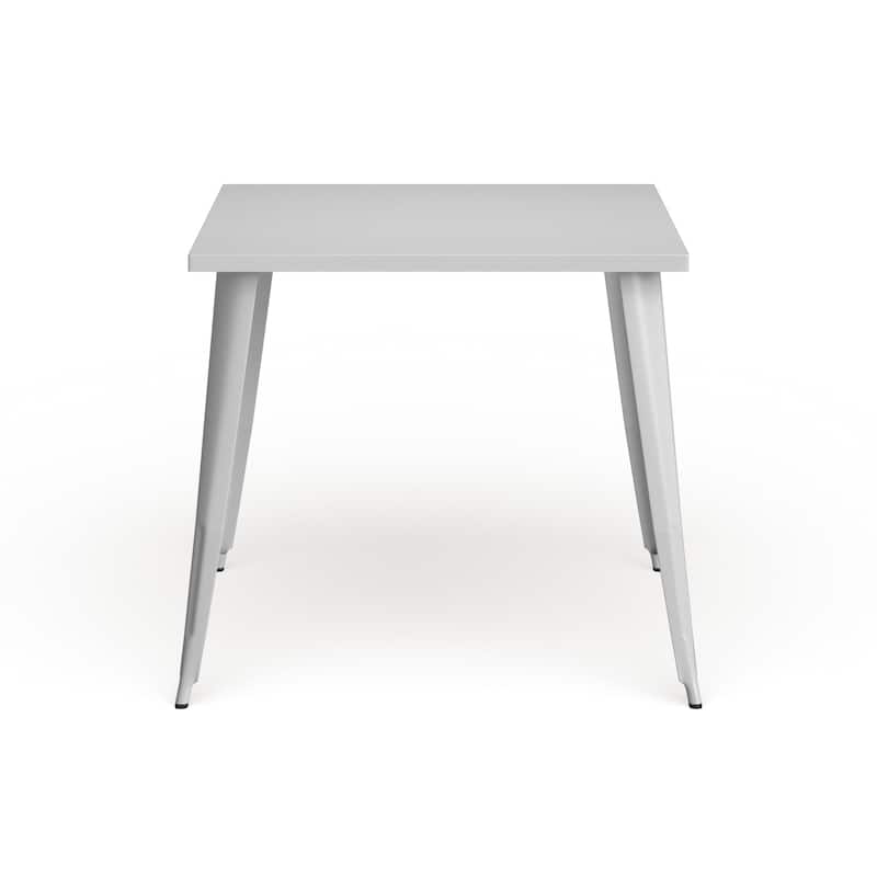 35.5'' Square Metal Indoor-Outdoor Table - 35.5"W x 35.5"D x 29.75"H