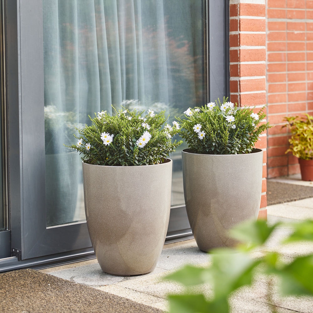 White Resin Planters - Bed Bath & Beyond