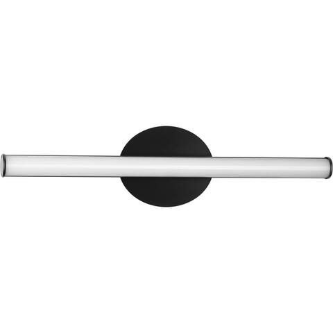 Phase 3 Collection 24 in. Matte Black Medium Modern 3CCT Integrated LED Linear Vanity Light - 24 in x 3 in x 5.78 in