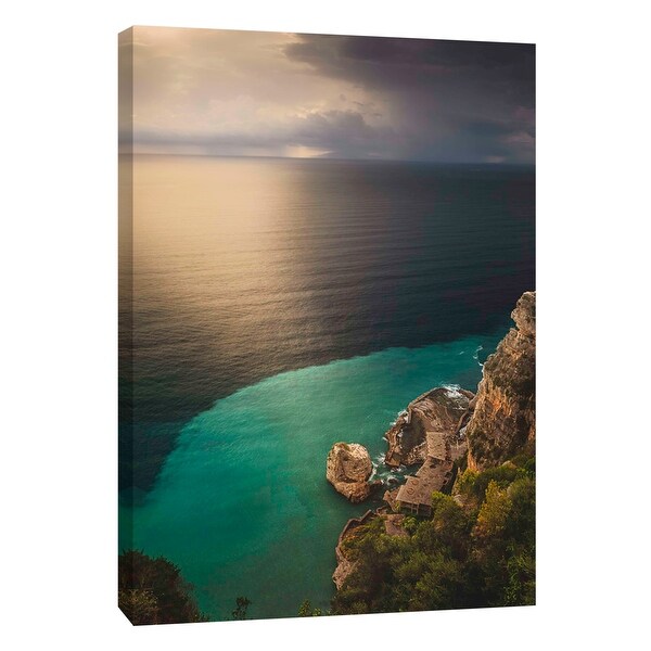 PTM Images 9-108829 PTM Canvas Collection 10" x 8" - "Salerno" Giclee Waves Art Print on Canvas