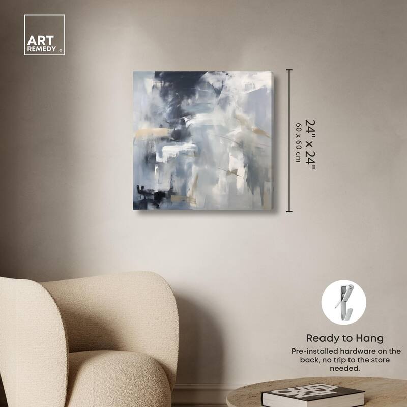Contemplative Blues II Canvas by Art Remedy, Gallery Wrapped