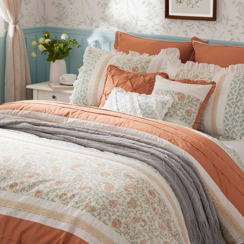 Madison Park Vanessa 9 Piece Cotton Percale Comforter Set