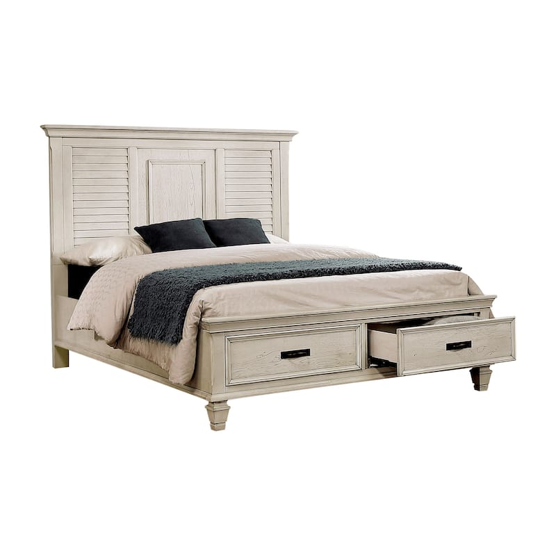 Capistrano Antique White 3-piece Bedroom Set with Dresser