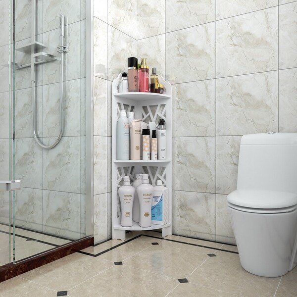 3 Tier Corner Shower Shelf Waterproof for Bathroom Storage On Sale Bed Bath Beyond 33366007