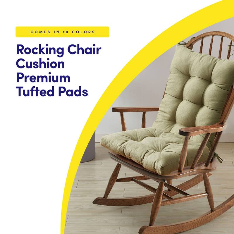 Sweet Home Collection Rocking Chair Cushion Set