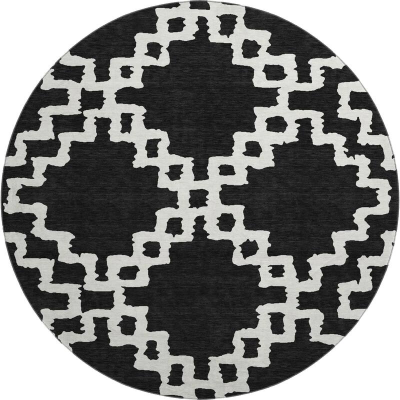 Premium Washable Super Soft Geo Trellis Mayfield Rug