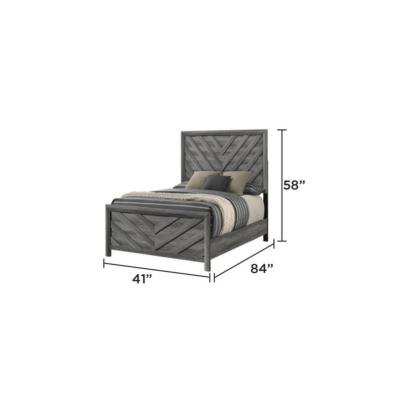 Modern Style Bed Made with Wood(Only Bed)