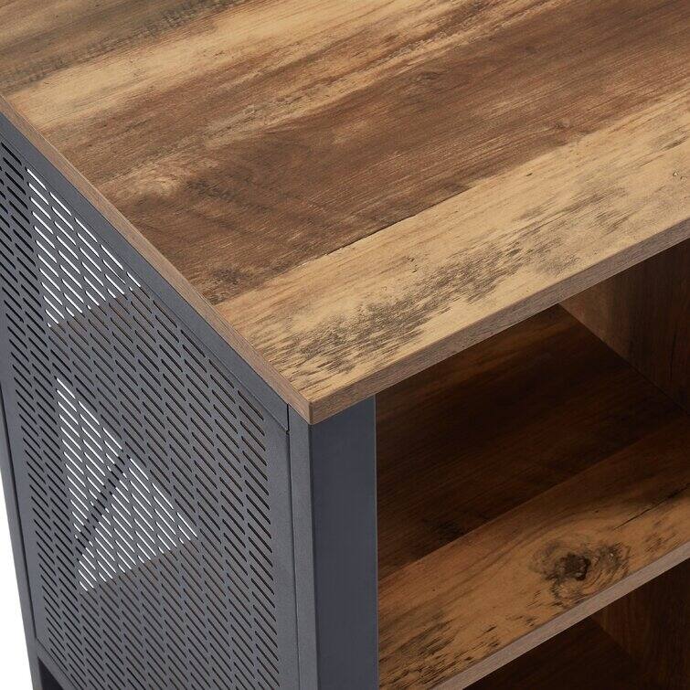 Wood TV Stand Media Console Entertainment Center