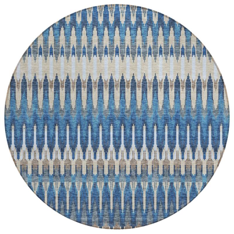 Machine Washable Indoor/ Outdoor Chantille Moroccan Boho Rug
