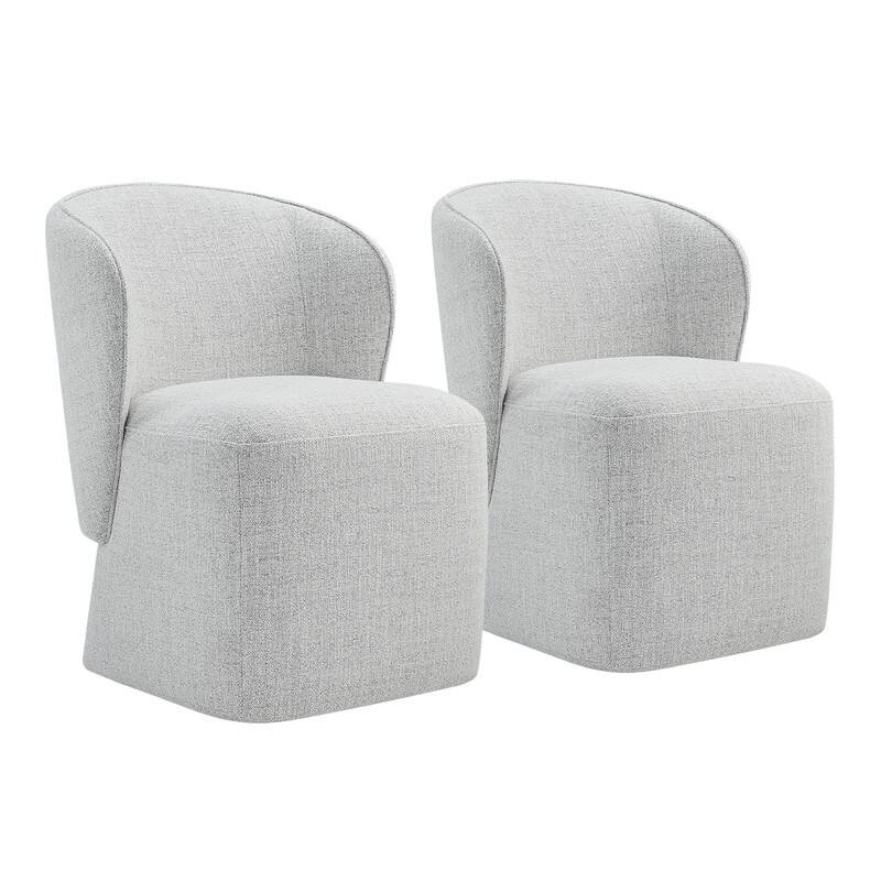 Kyle Morden Fabric Dining Room with Casters Wrap-round Back