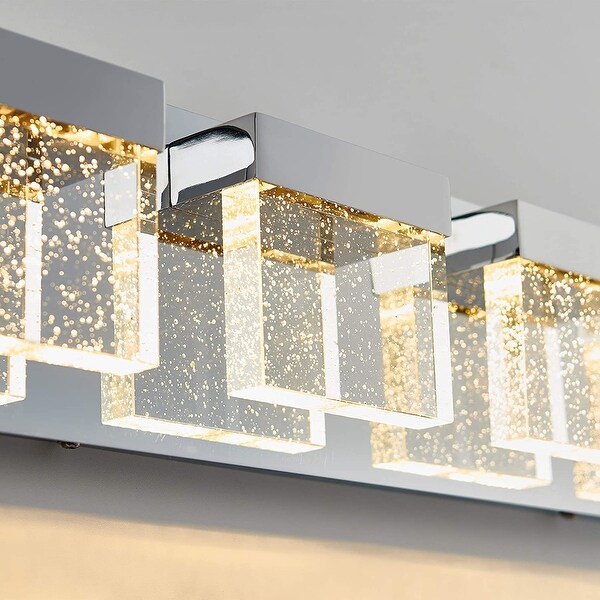 Artika Bubble Cube Integrated LED 4 light Vanity Light Fixture On Sale Bed Bath Beyond 34135207