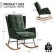 preview thumbnail 15 of 54, HOMYKA 25.2” Wide Rocking Chair with Button Accents for Nurseries