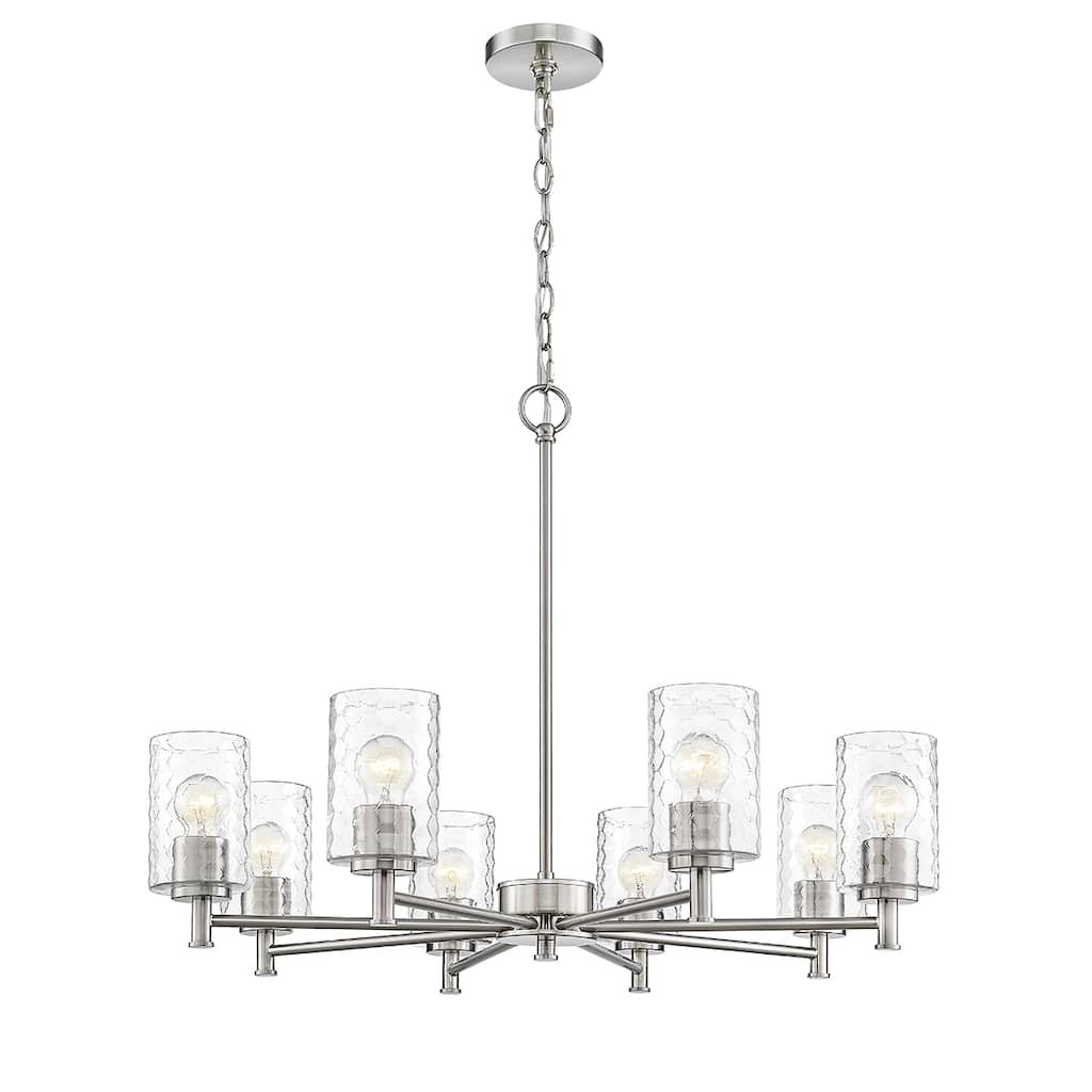 Millennium Lighting Ashli 3 Light Chandelier with Clear Honeycomb Glass Shades