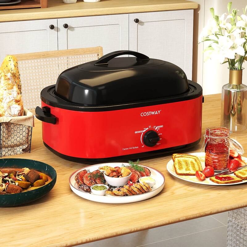 Costway 18 QT Electric Roaster Oven with Self-Basting Lid, Removable - See Details