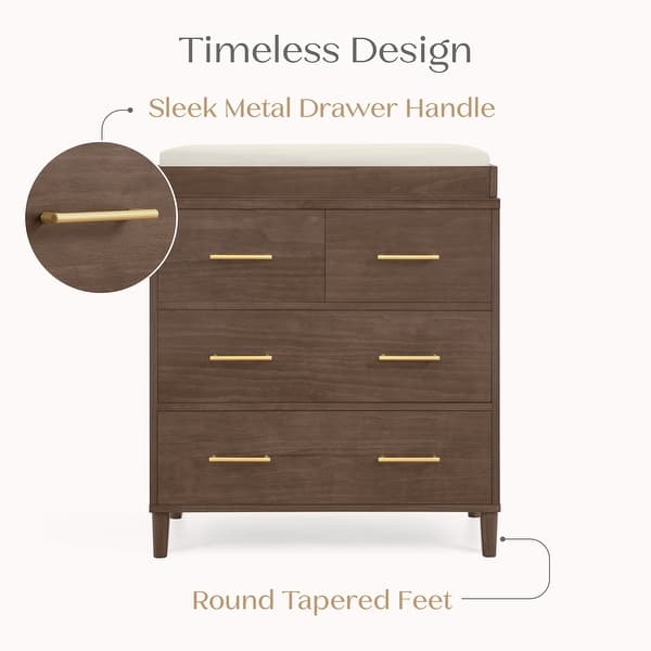 Delta Children Classic 4 Drawer Dresser with Changing Top