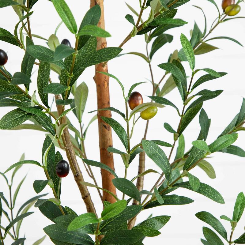 Potted Artificial Olive Tree - 5' - Green