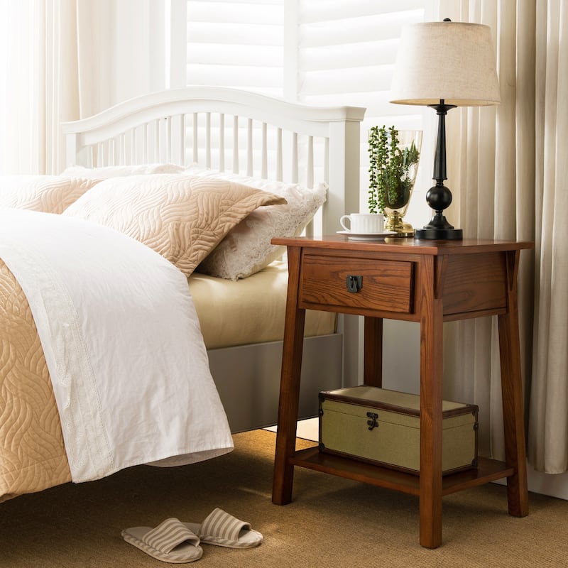 Leick Home 214411 Mission End Table with Drawer