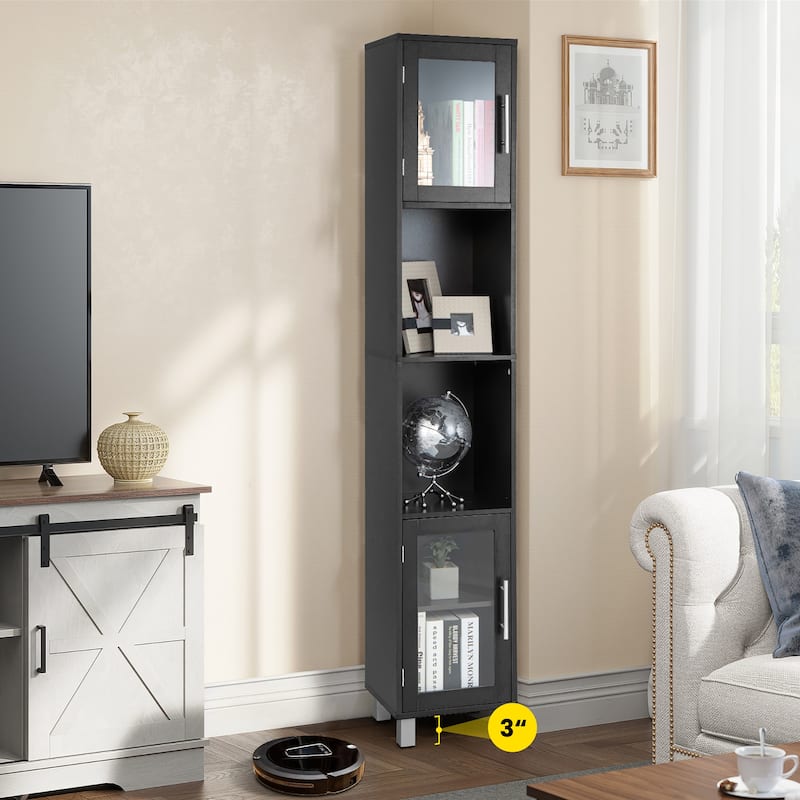 Costway 71'' Tall Tower Bathroom Storage Cabinet Organizer Display - See Details