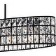preview thumbnail 6 of 8, Gibson 5-Light Matte Black Linear Chandelier