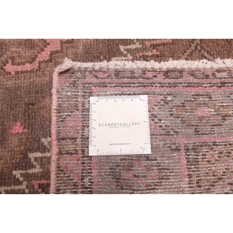 ECARPETGALLERY Hand-knotted Antalya Vintage Brown Wool Rug - 4'2 x 7'1