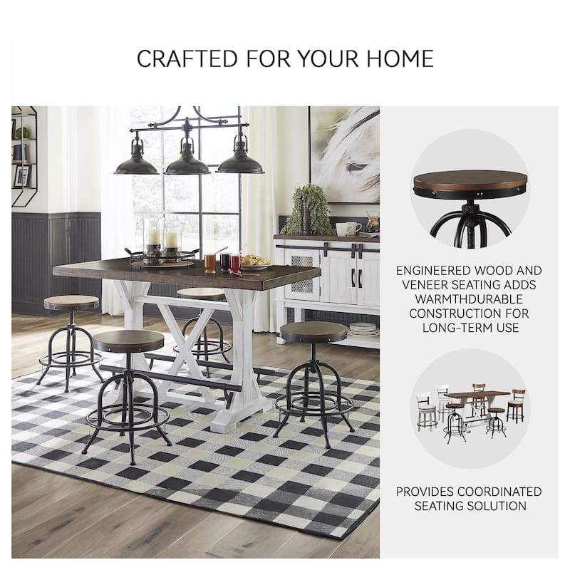 Signature Design by Ashley Lier Swivel Counter Height Stool (Set of 2)