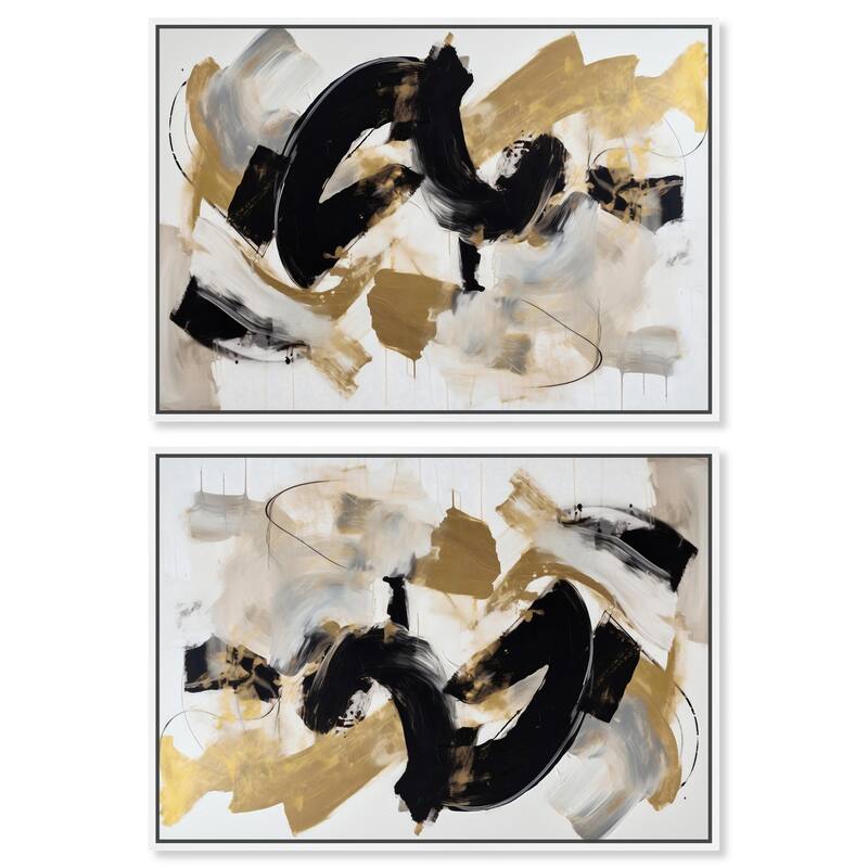 Pink Floral Tin Canvas by Art Remedy - 16" x 16" - Black