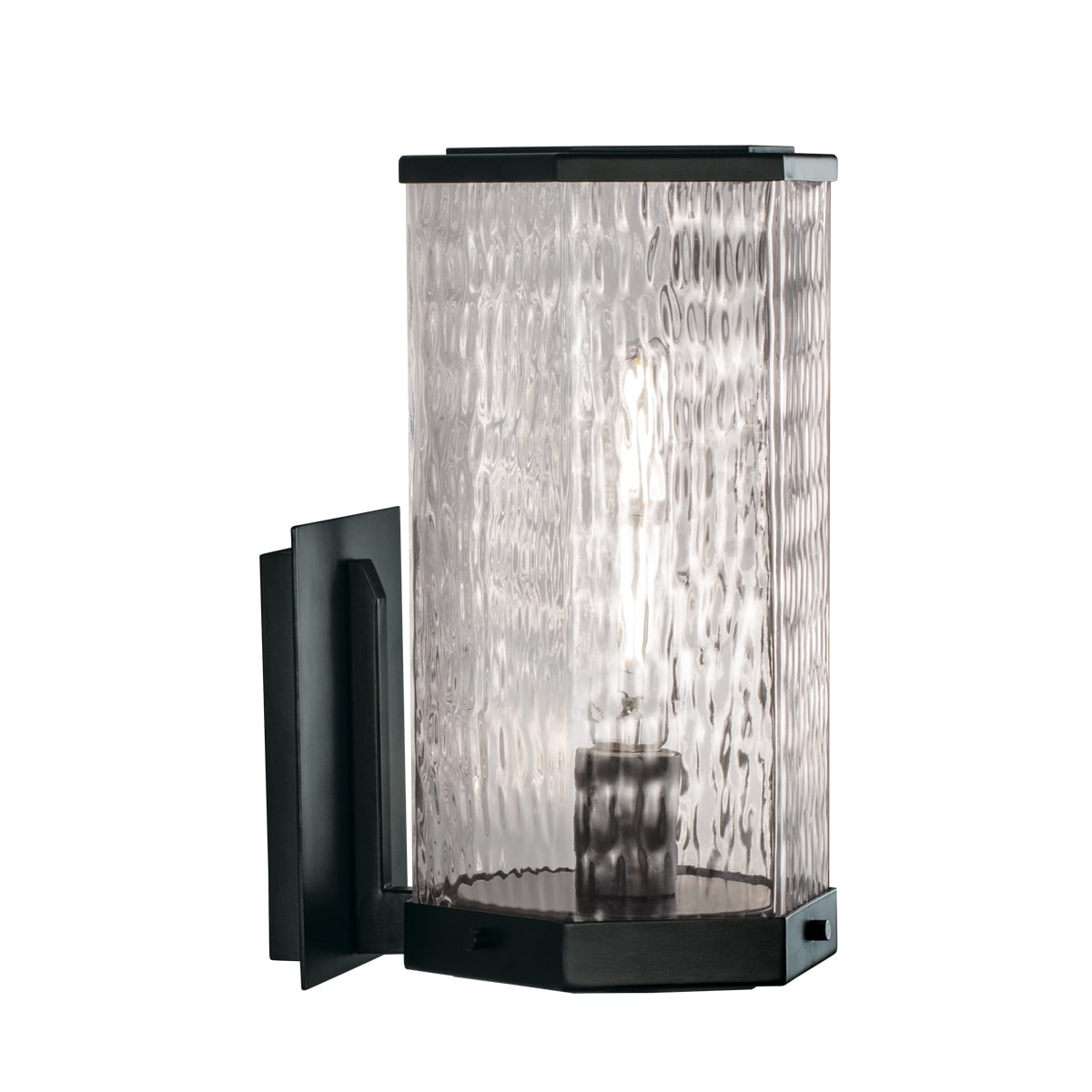 Elk Home Polygon Matte Black 1 Light Outdoor Wall Sconce