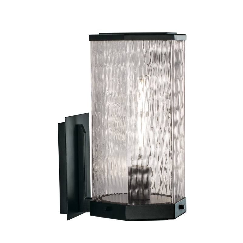 Elk Home Polygon Matte Black 1 Light Outdoor Wall Sconce - Matte Black