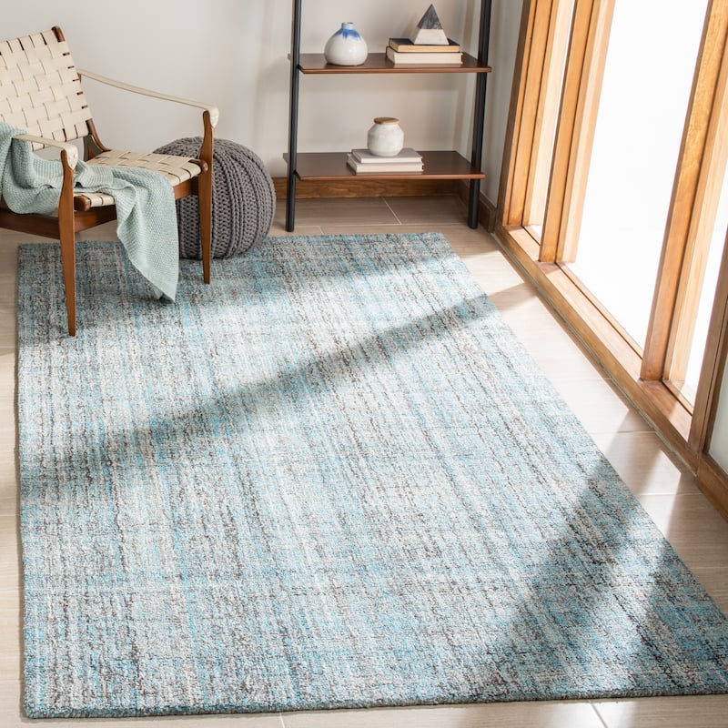 SAFAVIEH Handmade Abstract Coraly Modern Viscose Rug - 5' x 8' - Blue/Multi
