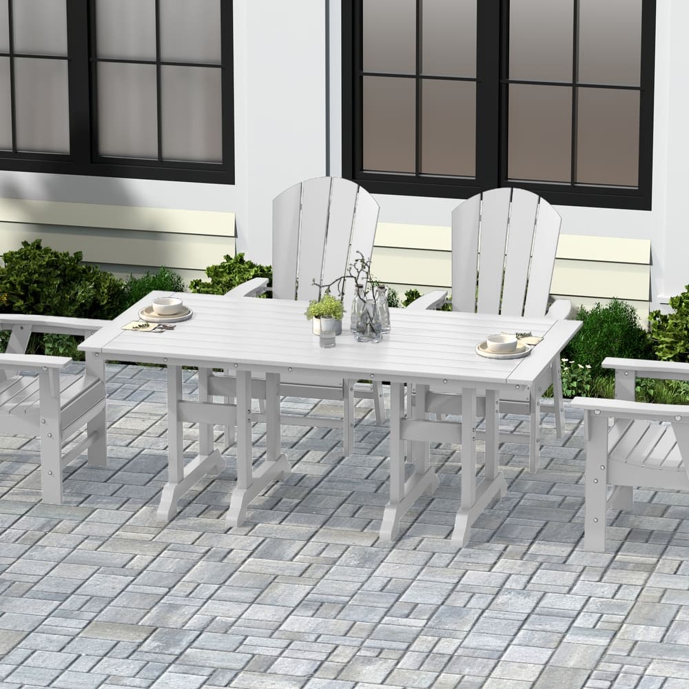 Laguna Hdpe All Weather Outdoor Patio 71" Rectangular Dining Table