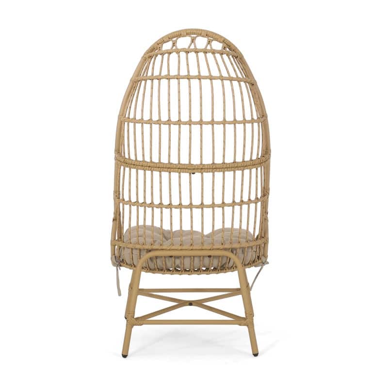 Modern Egg Chair – Contemporary Cocoon-Style Seating with Curved Design - 30.50 in. D x 26.75 in. W x 53.00 in. H