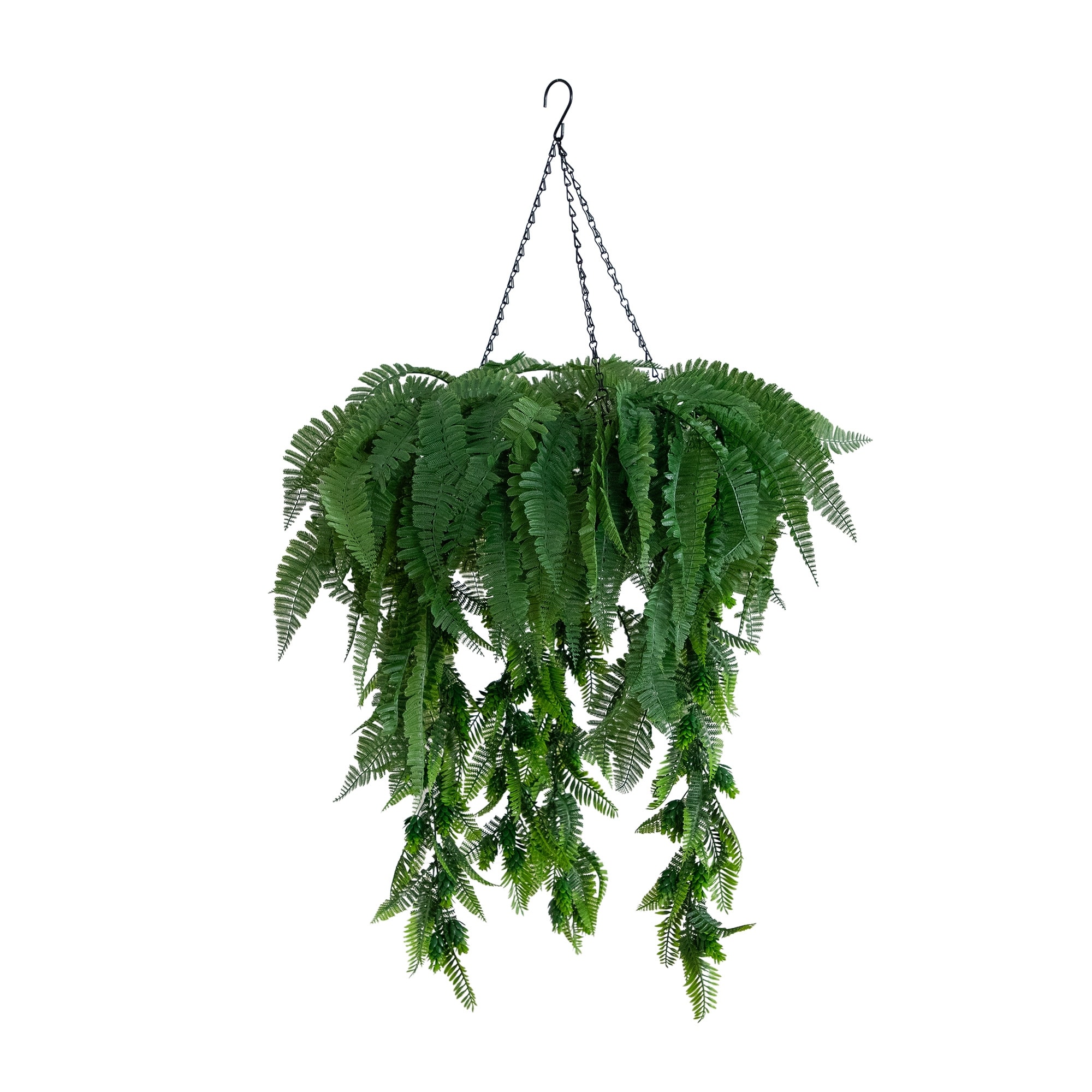 39-in UV Resistant Mixed Ferns Plant in Hanging Ring (Indoor/Outdoor)