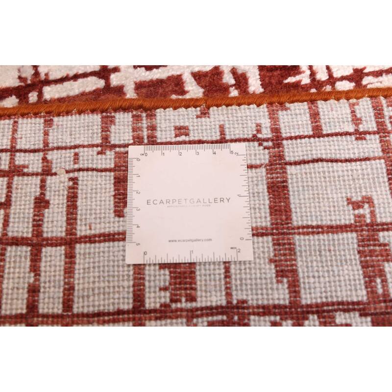 ECARPETGALLERY Hand-knotted Legacy Ivory Silk, Wool Rug - 2'6 x 9'10