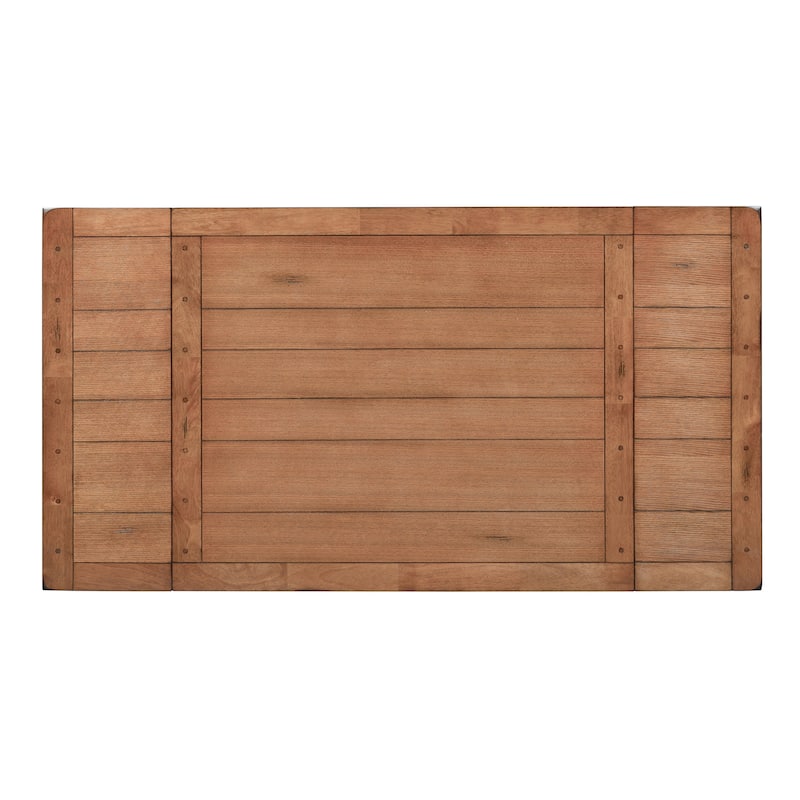 Treasures Rustic Oak 5-piece Sheaf Back Retractable Dinette Set