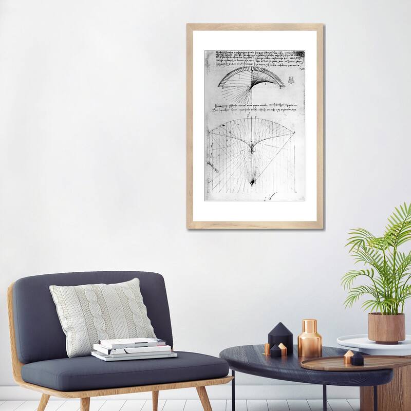 iCanvas "Studies of concave mirrors of constant and parabolic curvatures" by Leonardo da Vinci