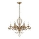 preview thumbnail 5 of 5, Rennnsan 6-Light Modern Glam Sputnik Antique Candle Drum Crystal Chandelier