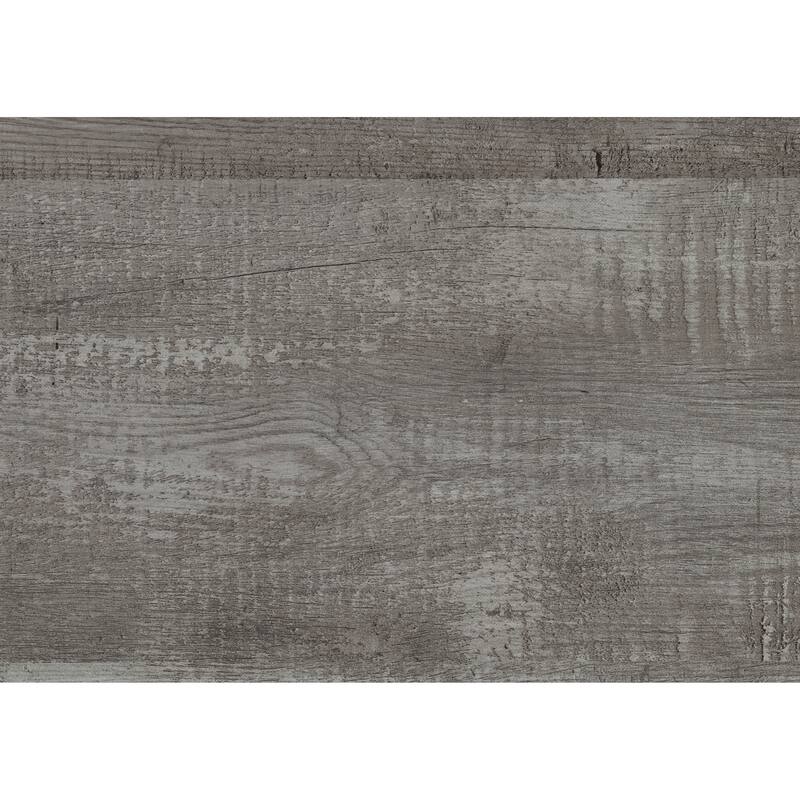 Queen Size Panel Bed with Gray Finish, Modern Rustic Design, Wooden Bedroom Furniture