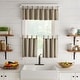 preview thumbnail 9 of 10, Tucker Solid Button Window Kitchen Curtain Valance