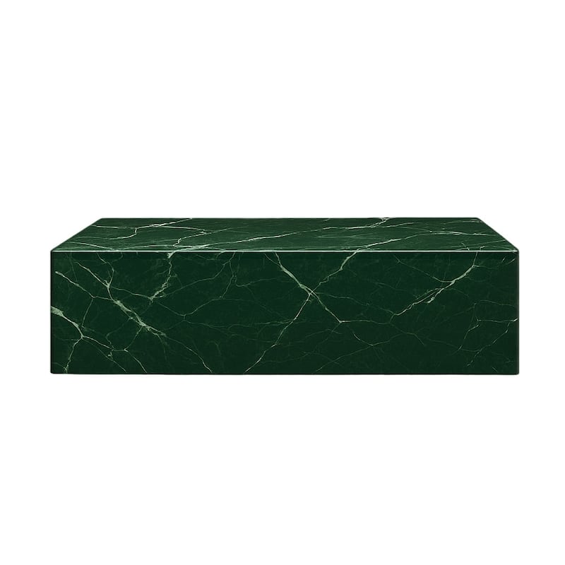 BETACH Genuine Marble Block Coffee table - Tinos Green Marble