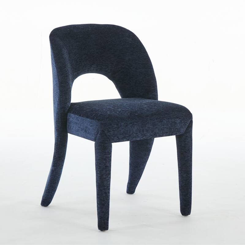 Contemporary Metal Frame Dining Chair Set of 2 with Sponge Cushion 300lb Capacity