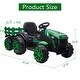 preview thumbnail 19 of 26, Kids Ride On Tractor with Trailer, 12V Battery Powered Electric Kids Car Vehicle Toys - 61.8x27.8x23.6in
