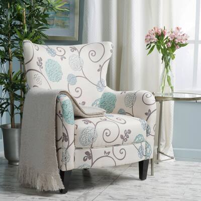 Elegant Vintage Fabric Club Chair for Classic Home Decor