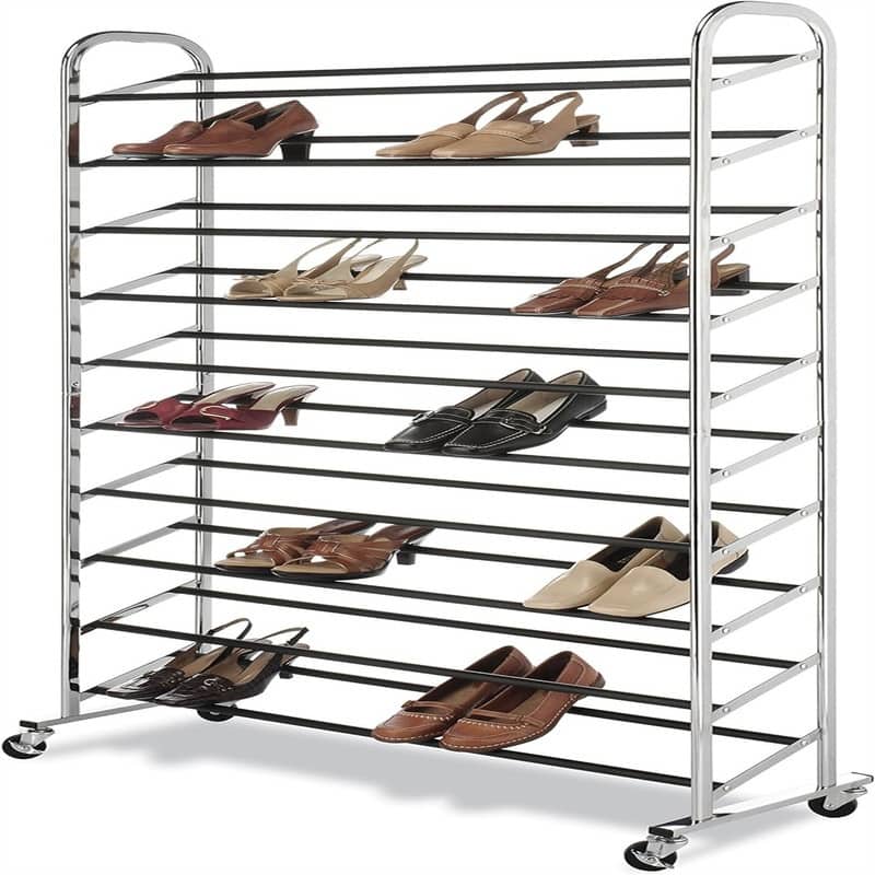 10 Tier Shoe Tower - 14.63"D x 36.5"W x 59.5"H