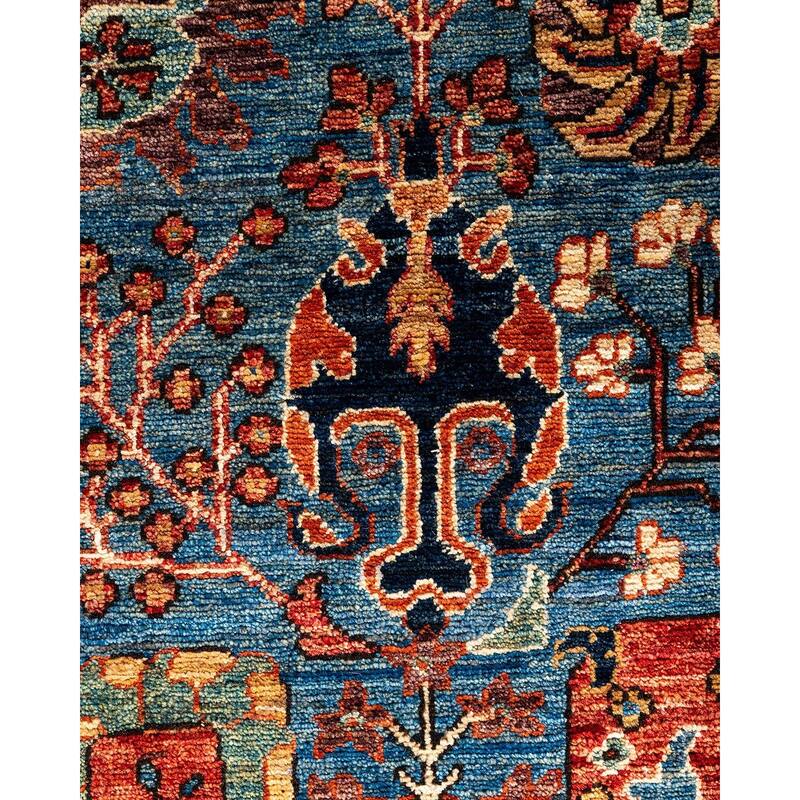 Serapi One-of-a-Kind Hand-Knotted Area Rug - Light Blue, 8' 1" x 9' 10" - 8' 1" x 9' 10"