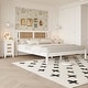 preview thumbnail 2 of 7, 3-Pieces Bedroom Sets Queen Size Wooden Platform Bed,Nightstands for Bedroom,White