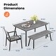 preview thumbnail 2 of 37, Outdoor 3/5/6-Piece Furniture Patio Dining Set with Rectangular Table