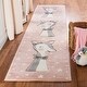 preview thumbnail 2 of 13, SAFAVIEH Carousel Kids Blandina Doe Rug 2' x 8' Runner - Pink/Ivory